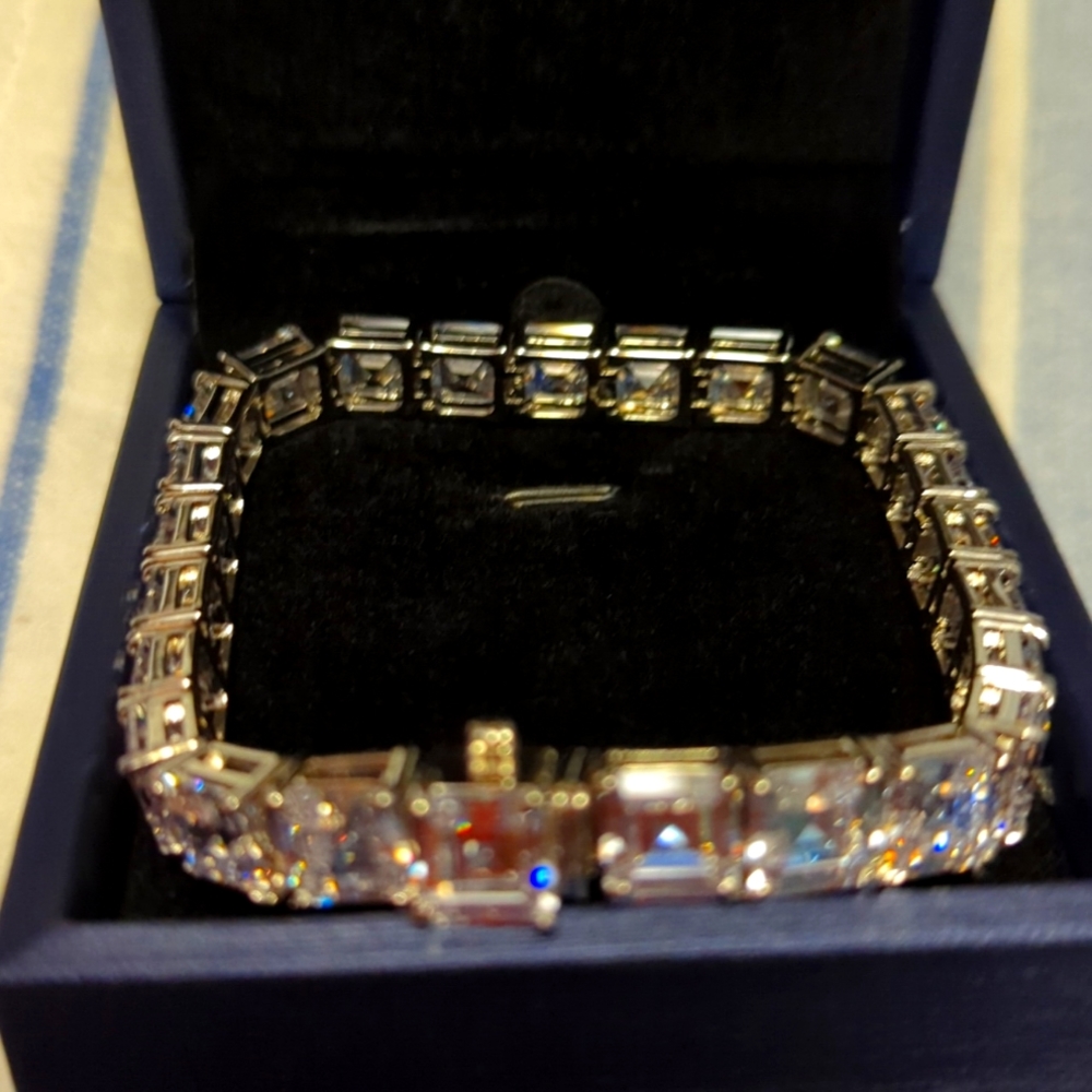 Sterling silver tennis bracelet
